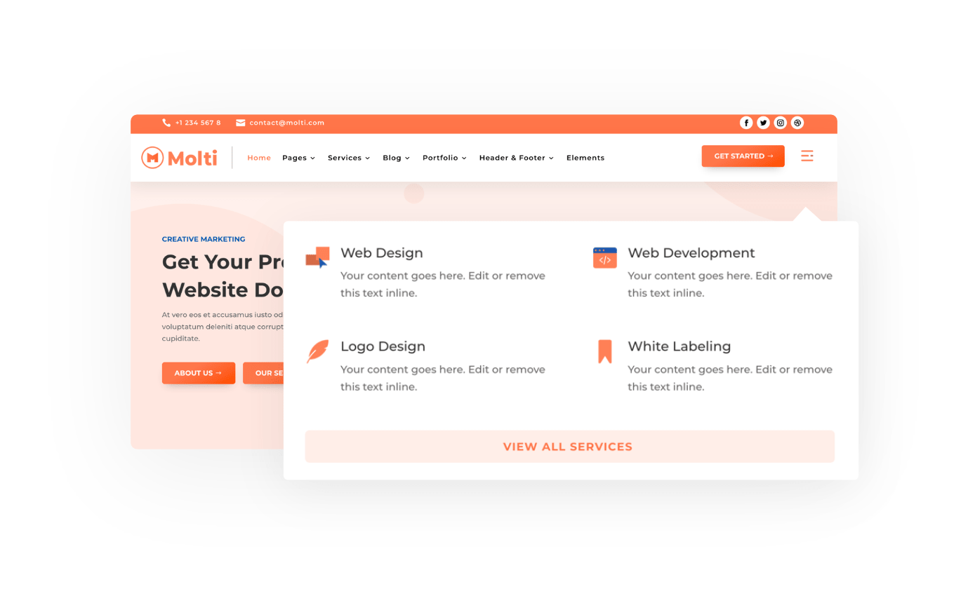 Advanced Dropdown Menu Design